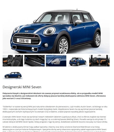 MINI Cooper S cena 67000 przebieg: 127000, rok produkcji 2016 z Łaszczów małe 106